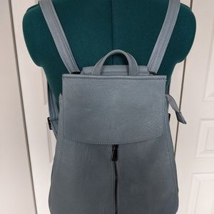 S-Q Chloe Convertible Baby Blue Backpack (Vegan)